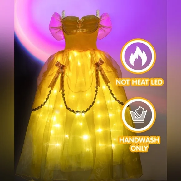 Halloween LED Girl's Dress - Picture 2 of 2